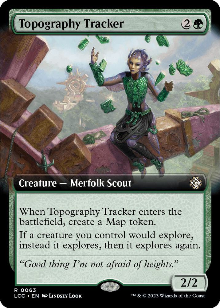 Topography Tracker (Extended Art) 63 card from Commander: The Lost Caverns of Ixalan