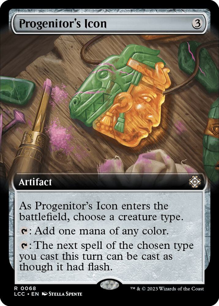 Progenitor's Icon (Extended Art) 68 card from Commander: The Lost Caverns of Ixalan