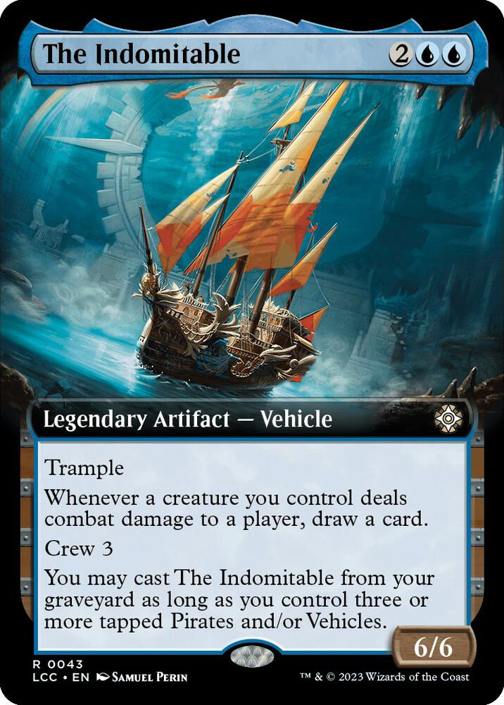 The Indomitable (Extended Art) 43 card from Commander: The Lost Caverns of Ixalan