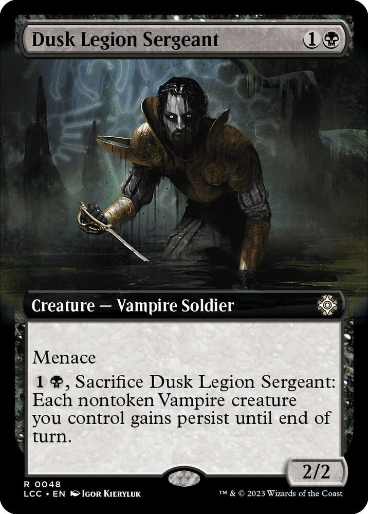 Dusk Legion Sergeant (Extended Art) 48 card from Commander: The Lost Caverns of Ixalan