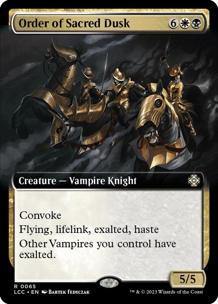 Order of Sacred Dusk (Extended Art) 65 card from Commander: The Lost Caverns of Ixalan
