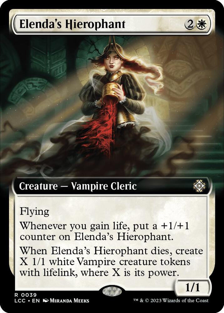 Elenda's Hierophant (Extended Art) 39 card from Commander: The Lost Caverns of Ixalan