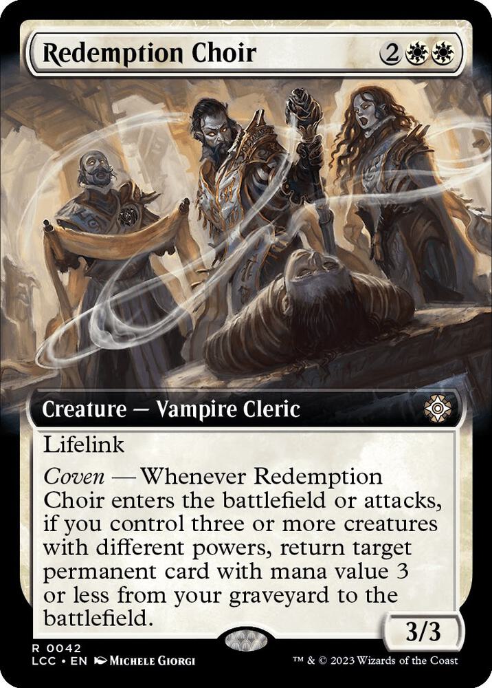 Redemption Choir (Extended Art) 42 card from Commander: The Lost Caverns of Ixalan