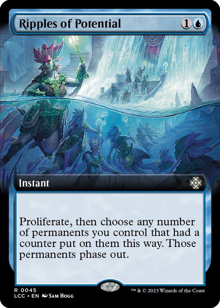Ripples of Potential (Extended Art) 45 card from Commander: The Lost Caverns of Ixalan