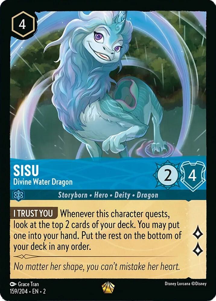 Sisu - Divine Water Dragon 159/204 card from Rise of the Floodborn