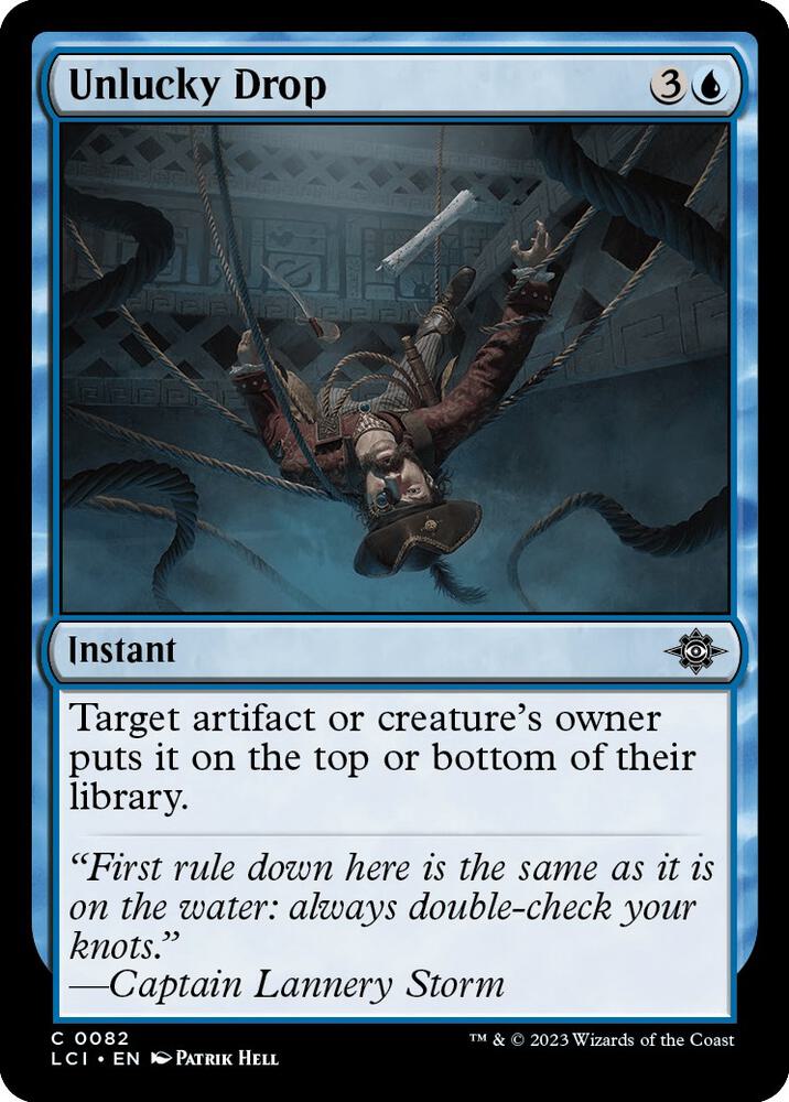 Unlucky Drop 82 card from The Lost Caverns of Ixalan