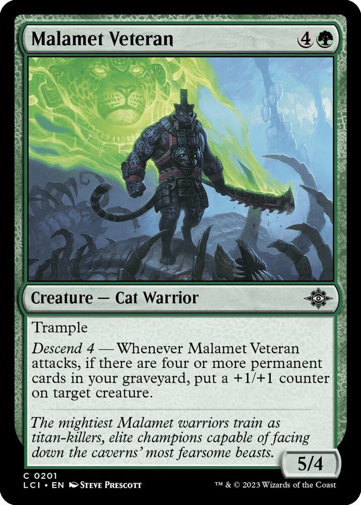 Malamet Veteran 201 card from The Lost Caverns of Ixalan