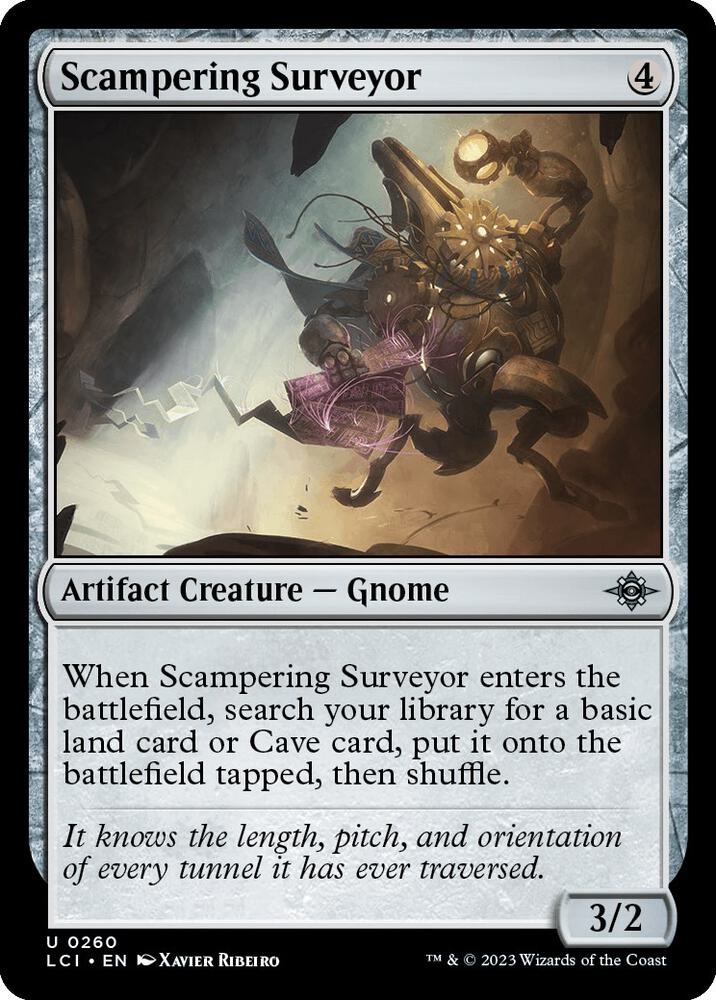 Scampering Surveyor 260 card from The Lost Caverns of Ixalan