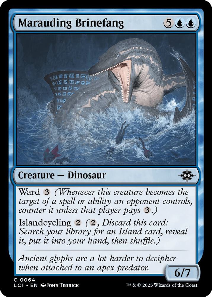 Marauding Brinefang 64 card from The Lost Caverns of Ixalan