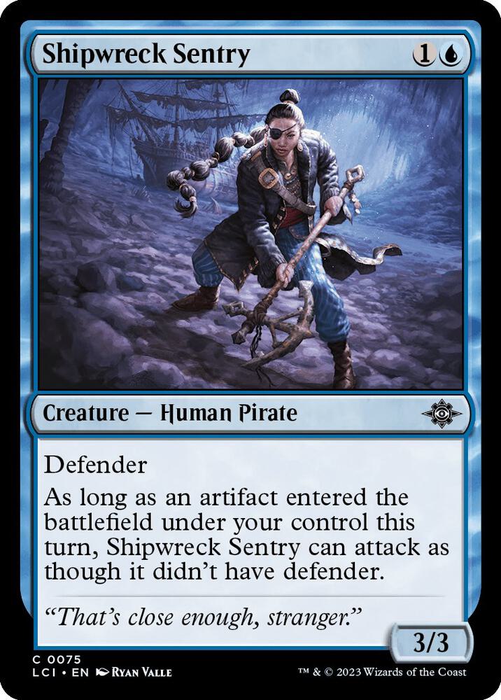 Shipwreck Sentry 75 card from The Lost Caverns of Ixalan
