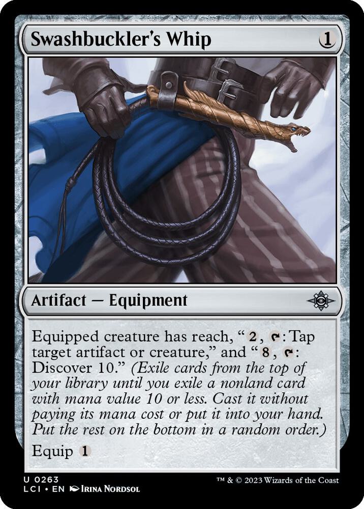 Swashbuckler's Whip 263 card from The Lost Caverns of Ixalan
