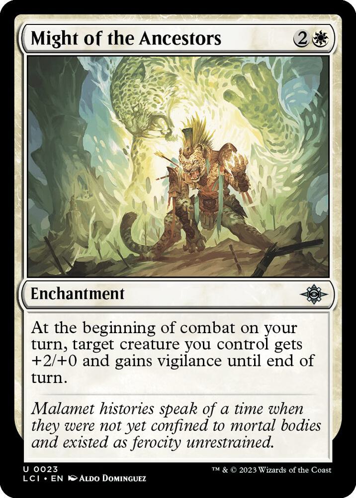 Might of the Ancestors 23 card from The Lost Caverns of Ixalan
