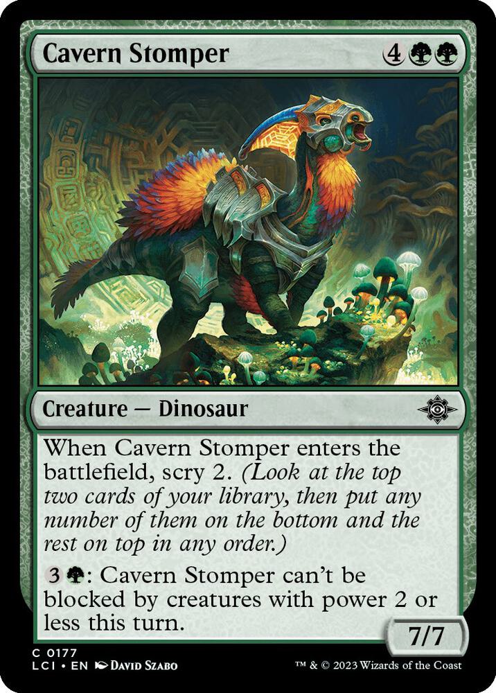 Cavern Stomper 177 card from The Lost Caverns of Ixalan