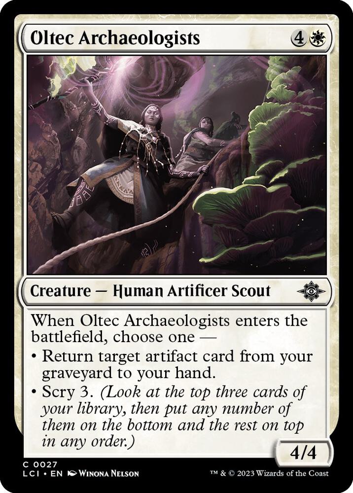Oltec Archaeologists 27 card from The Lost Caverns of Ixalan