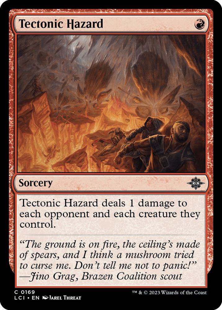 Tectonic Hazard 169 card from The Lost Caverns of Ixalan