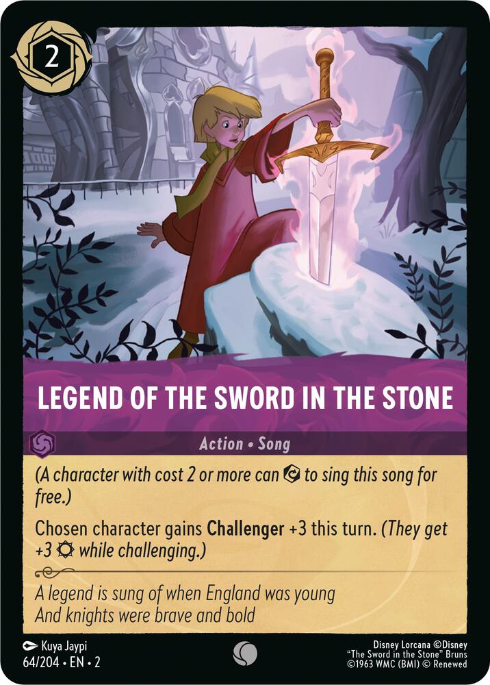 Legend of the Sword in the Stone 64/204 card from Rise of the Floodborn