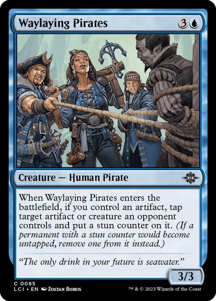 Waylaying Pirates 85 card from The Lost Caverns of Ixalan