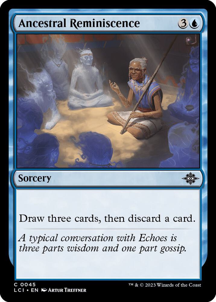 Ancestral Reminiscence 45 card from The Lost Caverns of Ixalan