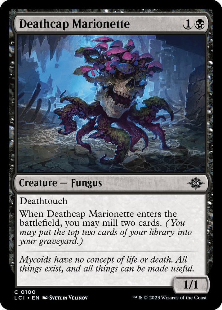 Deathcap Marionette 100 card from The Lost Caverns of Ixalan