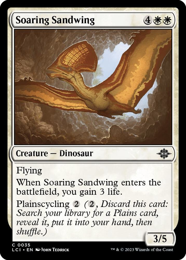 Soaring Sandwing 35 card from The Lost Caverns of Ixalan