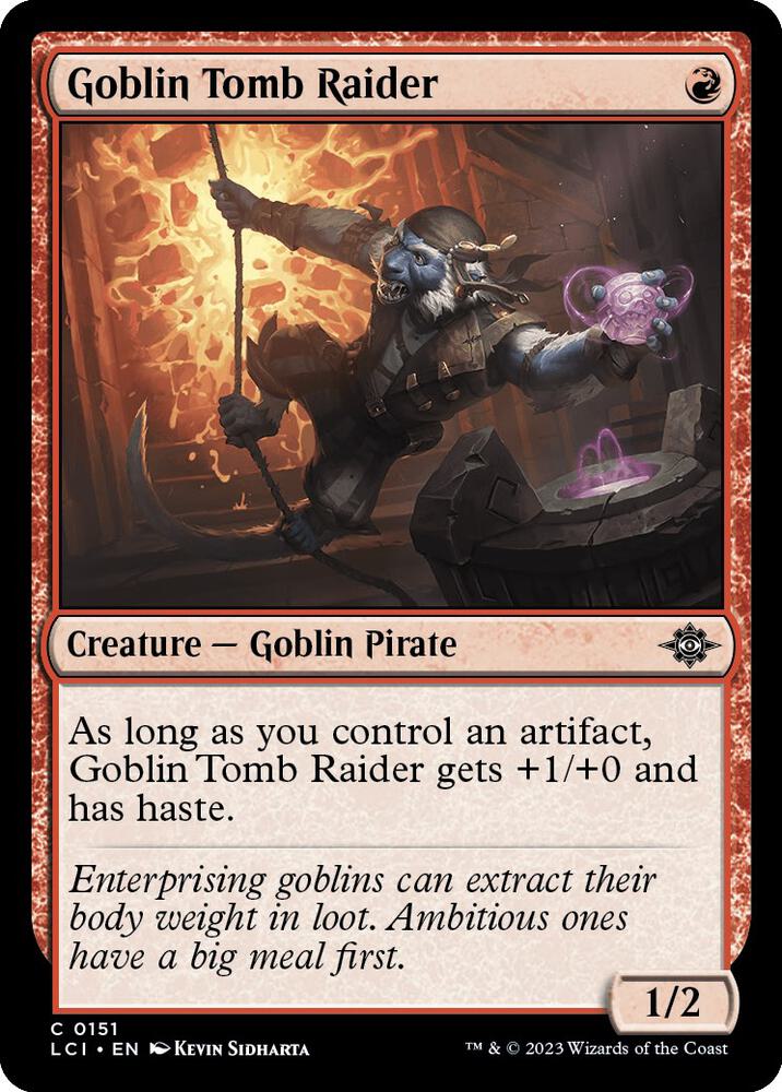 Goblin Tomb Raider 151 card from The Lost Caverns of Ixalan