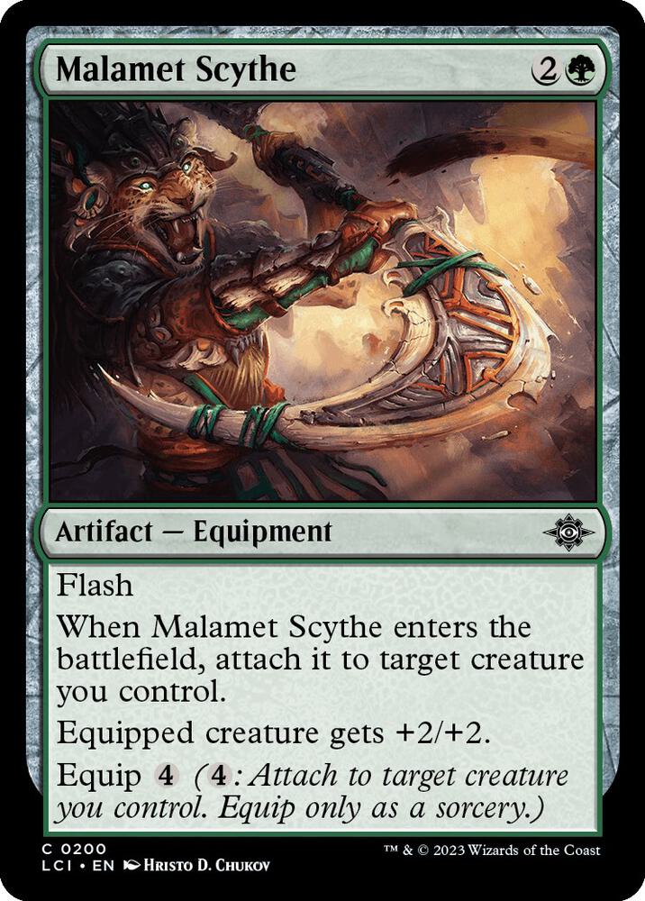 Malamet Scythe 200 card from The Lost Caverns of Ixalan