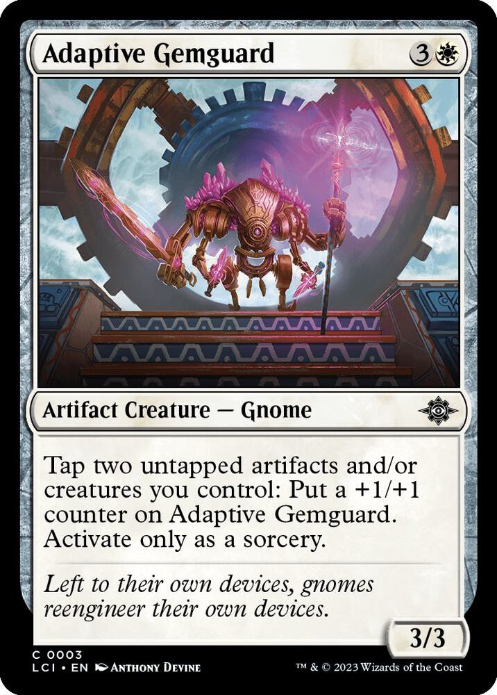 Adaptive Gemguard 3 card from The Lost Caverns of Ixalan