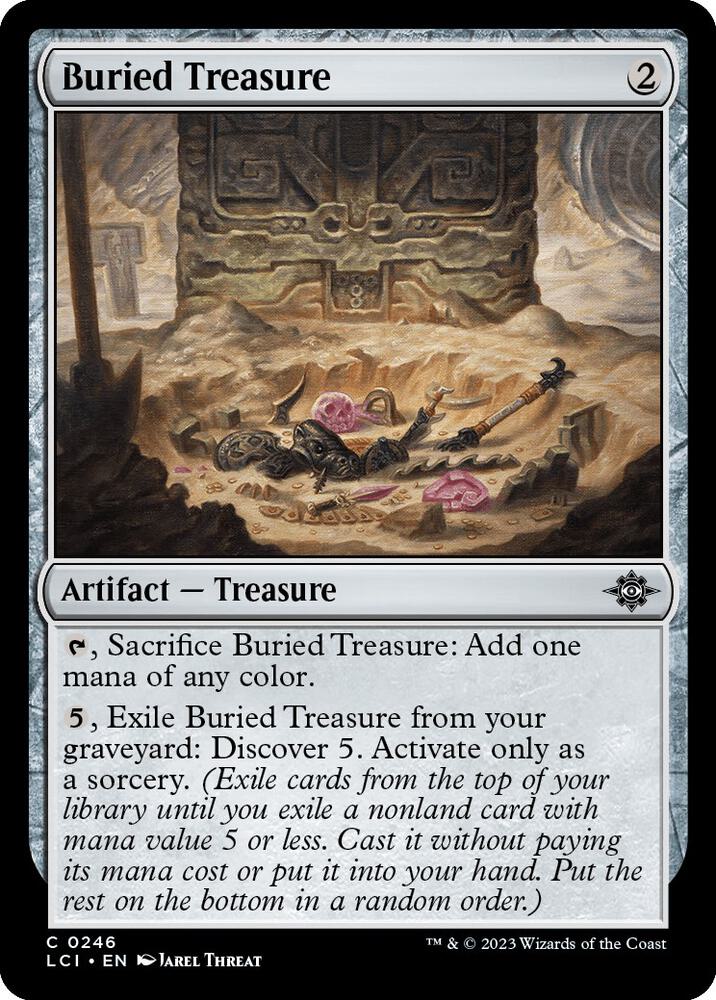 Buried Treasure 246 card from The Lost Caverns of Ixalan