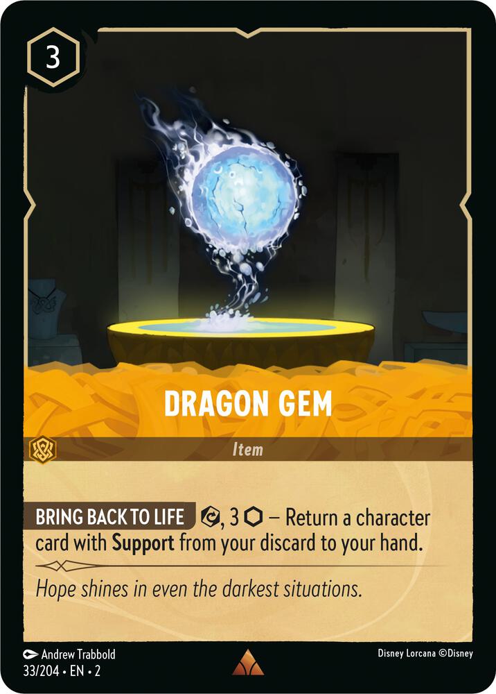 Dragon Gem 33/204 card from Rise of the Floodborn