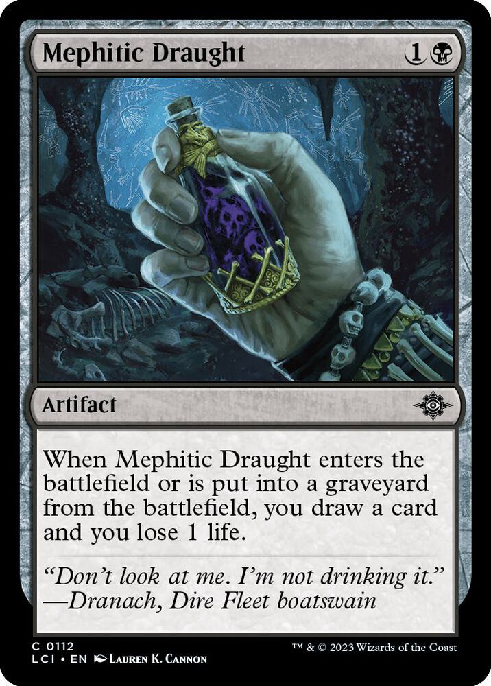 Mephitic Draught 112 card from The Lost Caverns of Ixalan