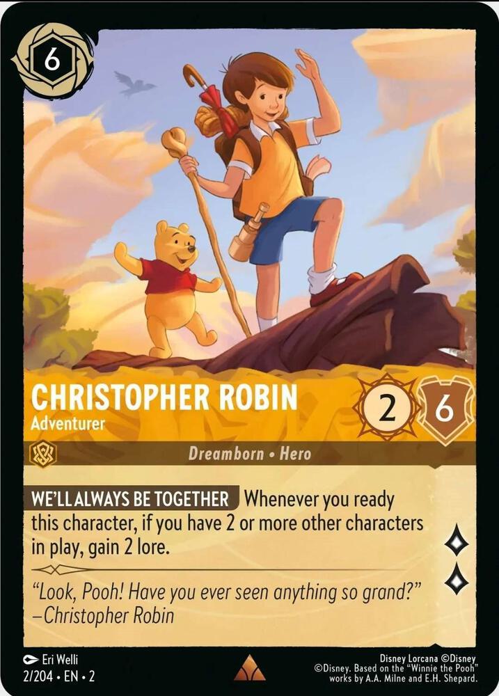 Christopher Robin - Adventurer 2/204 card from Rise of the Floodborn