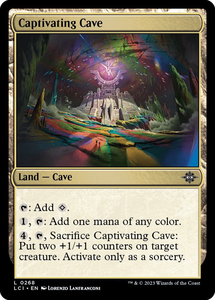 Captivating Cave 268 card from The Lost Caverns of Ixalan