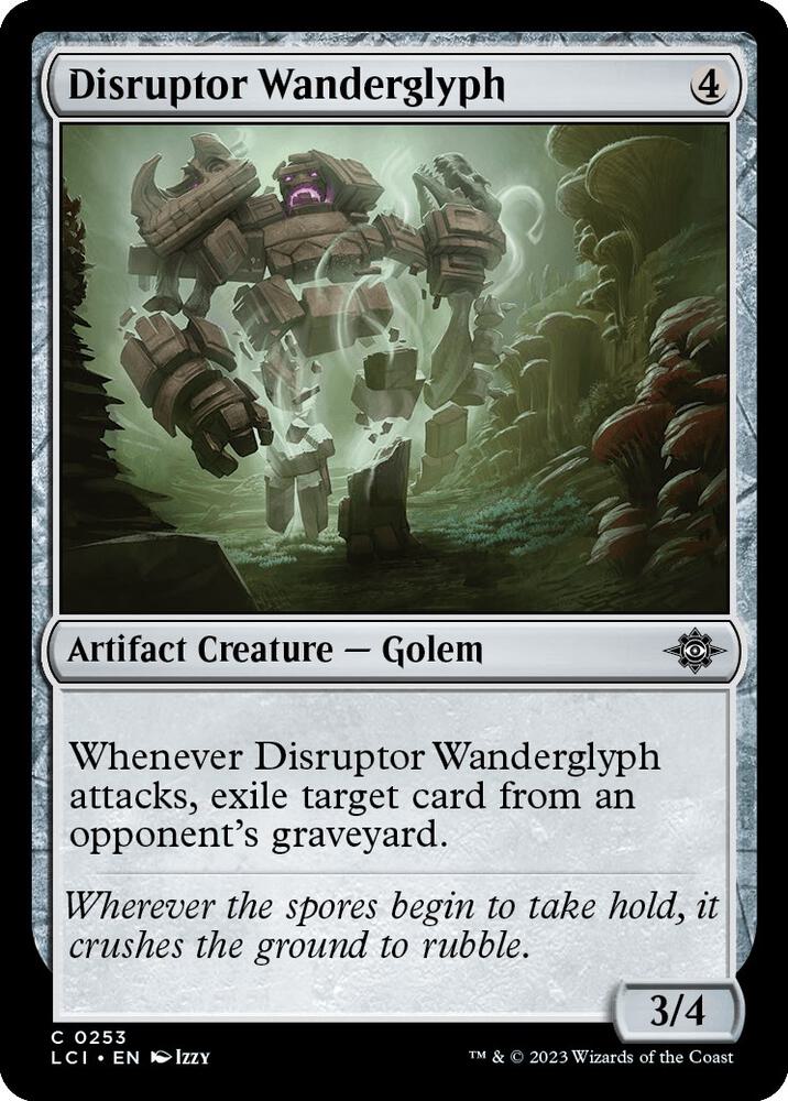 Disruptor Wanderglyph 253 card from The Lost Caverns of Ixalan
