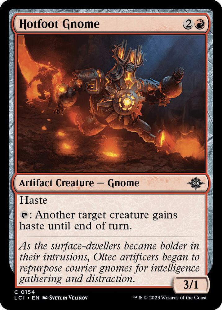 Hotfoot Gnome 154 card from The Lost Caverns of Ixalan