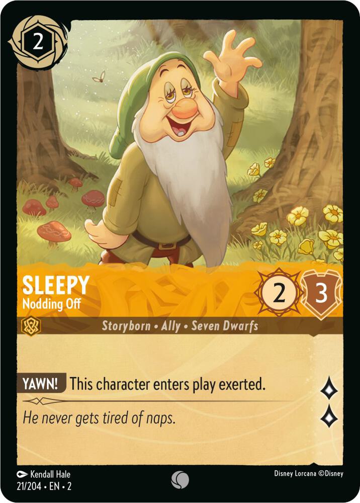 Sleepy - Nodding Off 21/204 card from Rise of the Floodborn