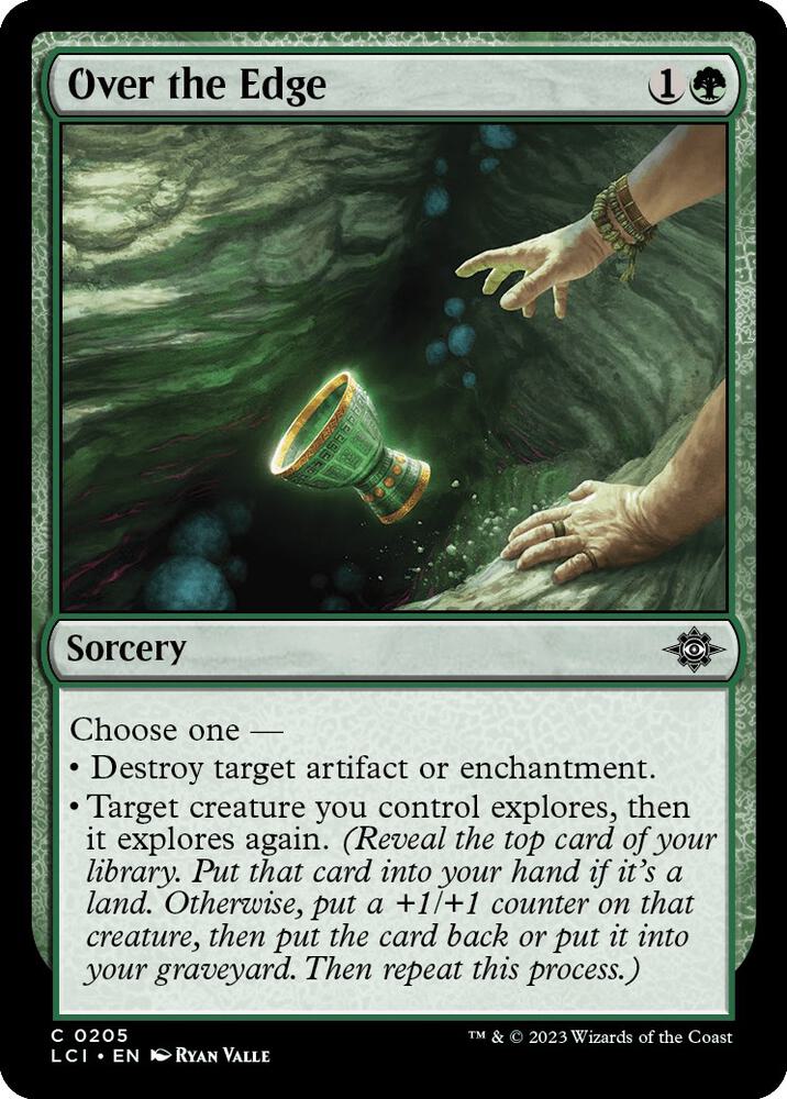 Over the Edge 205 card from The Lost Caverns of Ixalan