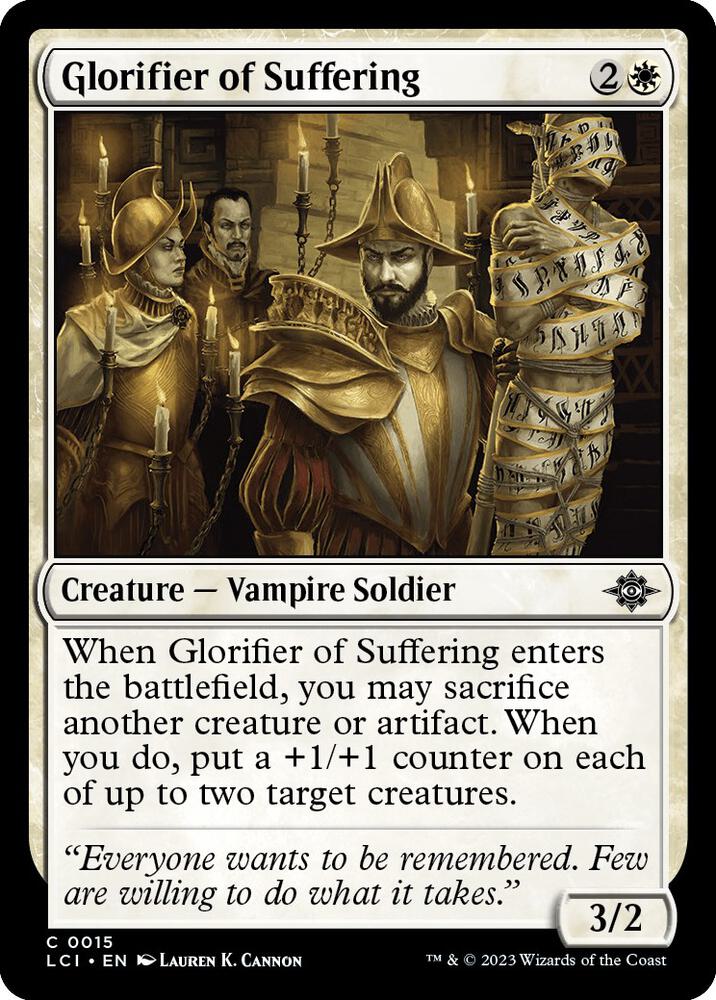 Glorifier of Suffering 15 card from The Lost Caverns of Ixalan