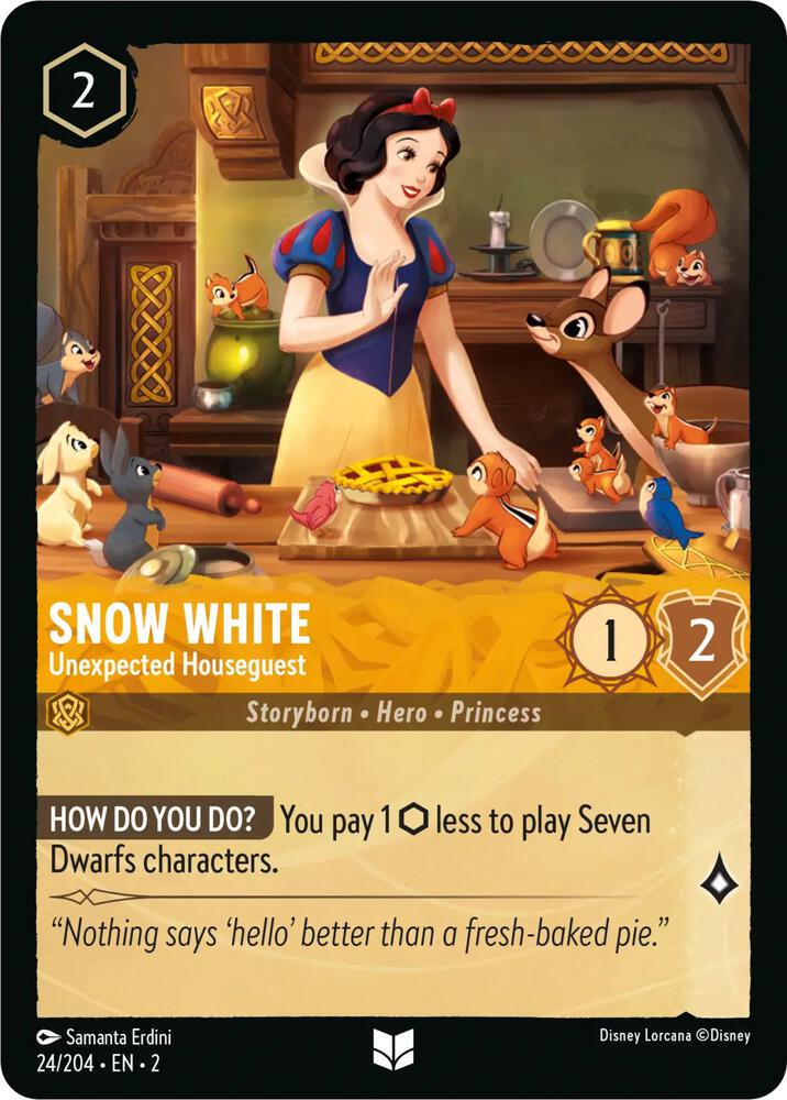 Snow White - Unexpected Houseguest 24/204 card from Rise of the Floodborn