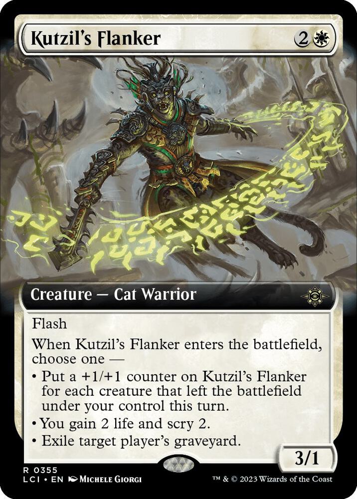 Kutzil's Flanker (Extended Art) 355 card from The Lost Caverns of Ixalan