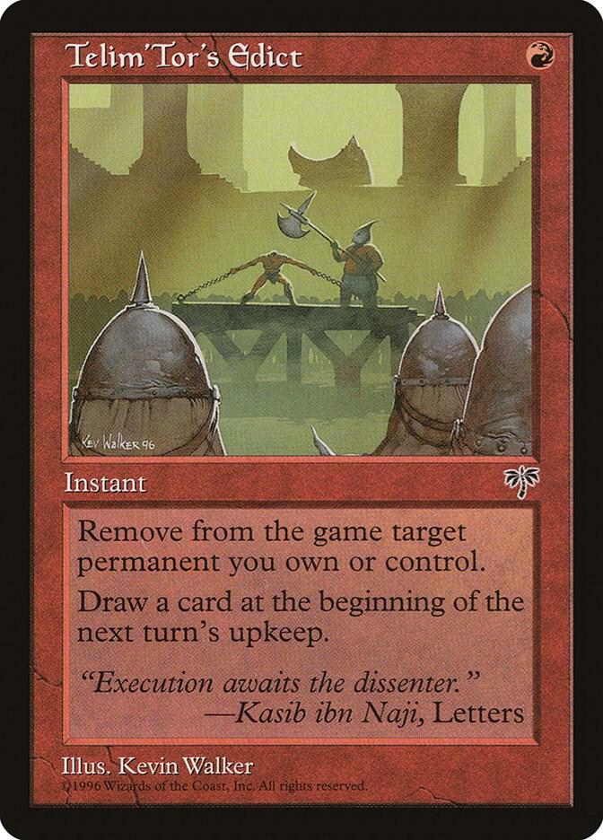 Telim'Tor's Edict card from Mirage