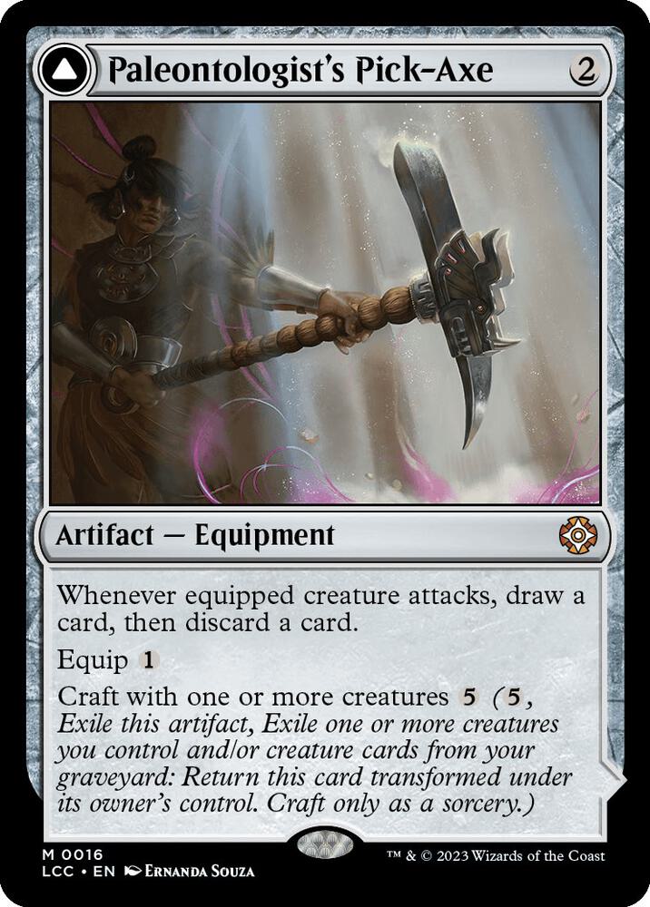 Paleontologist's Pick-Axe 16 card from Commander: The Lost Caverns of Ixalan