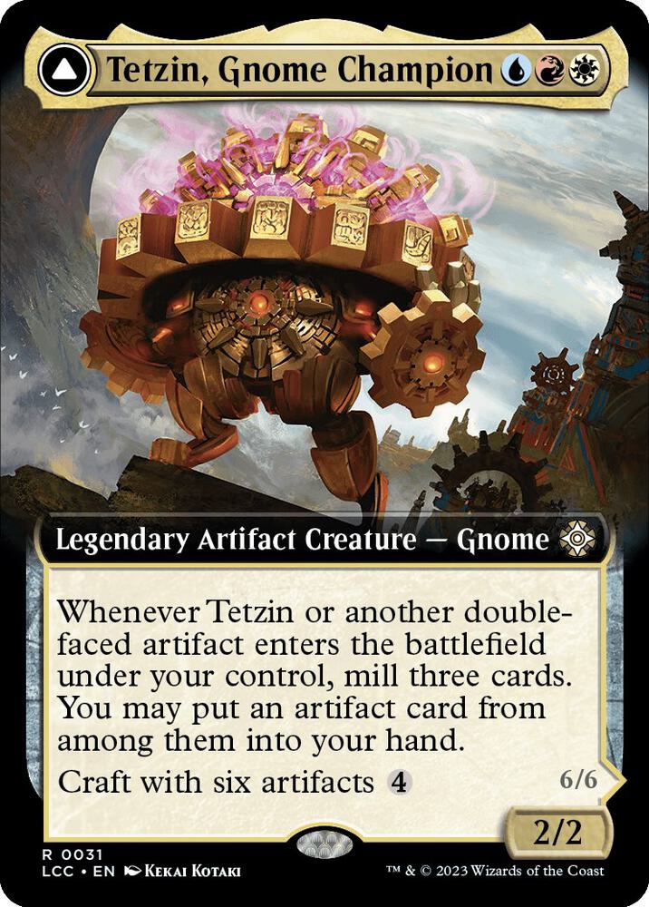 Tetzin, Gnome Champion (Extended Art) 31 card from Commander: The Lost Caverns of Ixalan