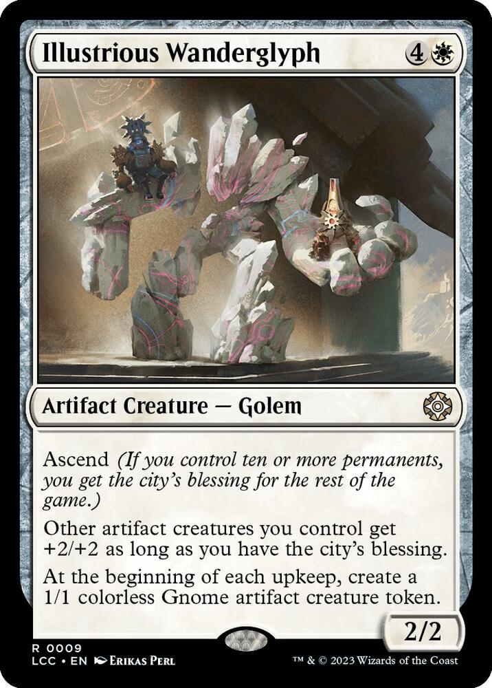 Illustrious Wanderglyph 9 card from Commander: The Lost Caverns of Ixalan