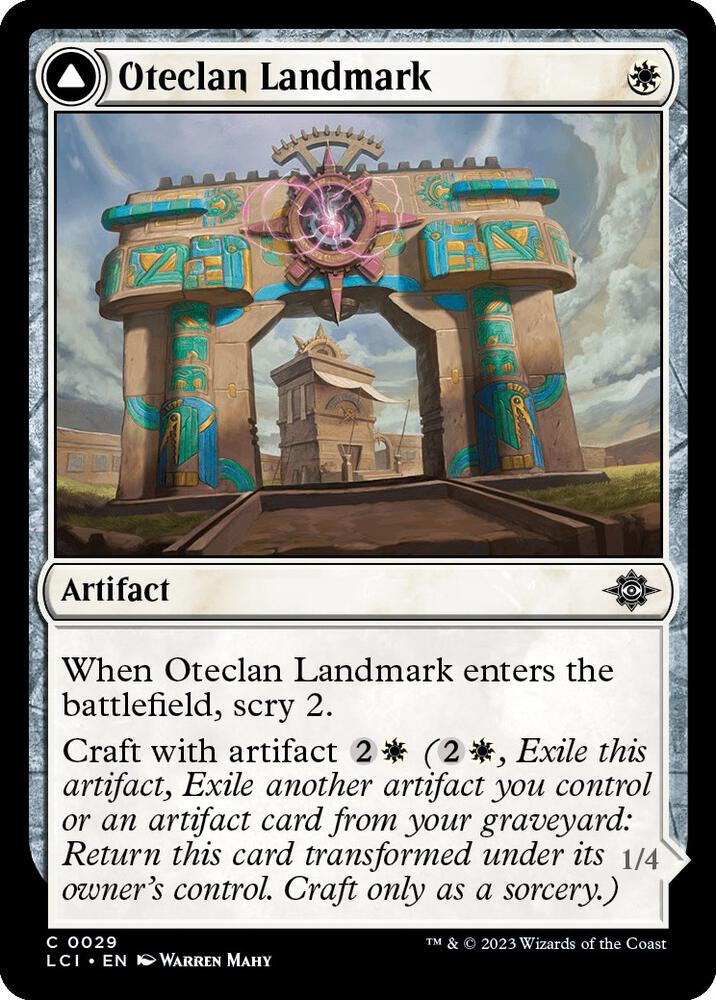 Oteclan Landmark 29 card from The Lost Caverns of Ixalan