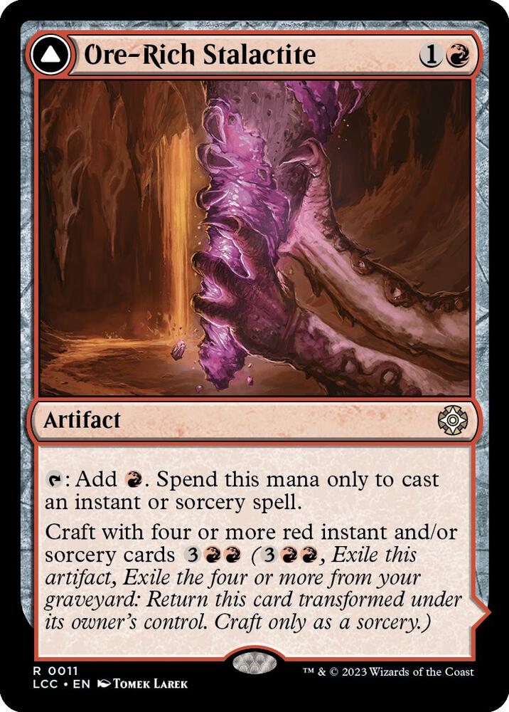 Ore-Rich Stalactite 11 card from Commander: The Lost Caverns of Ixalan