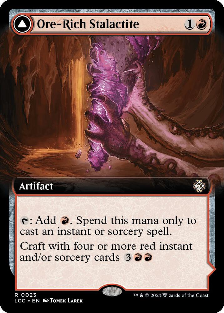 Ore-Rich Stalactite (Extended Art) 23 card from Commander: The Lost Caverns of Ixalan