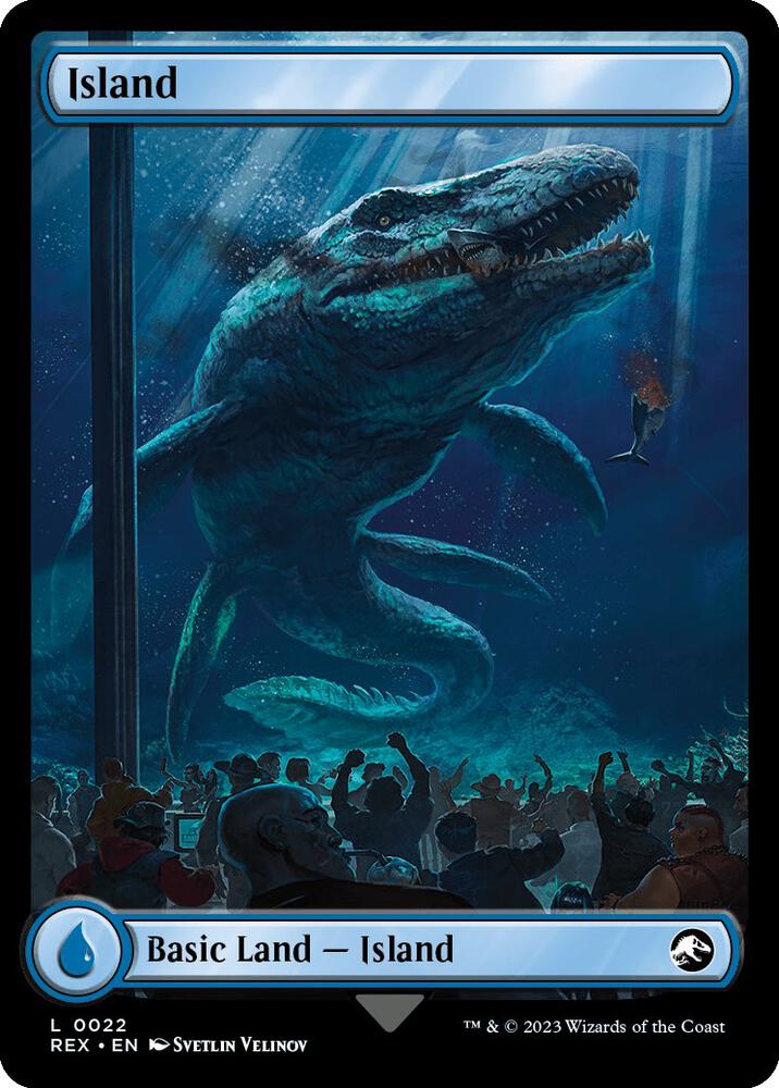 Island 22 card from Universes Beyond: Jurassic World Collection