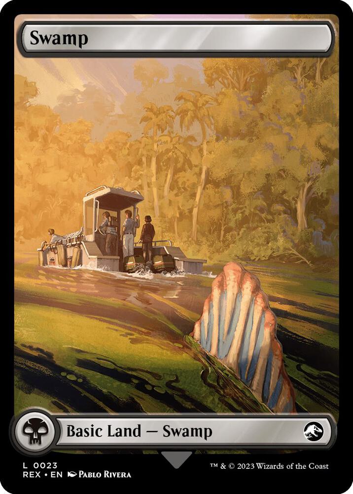 Swamp 23 card from Universes Beyond: Jurassic World Collection