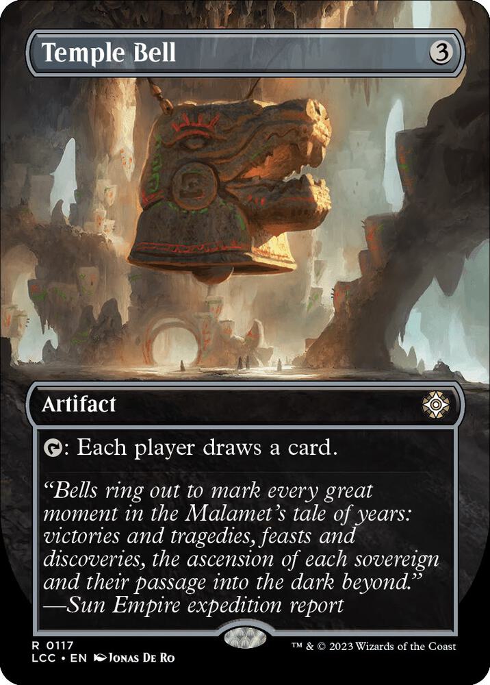 Temple Bell (Borderless) 117 card from Commander: The Lost Caverns of Ixalan