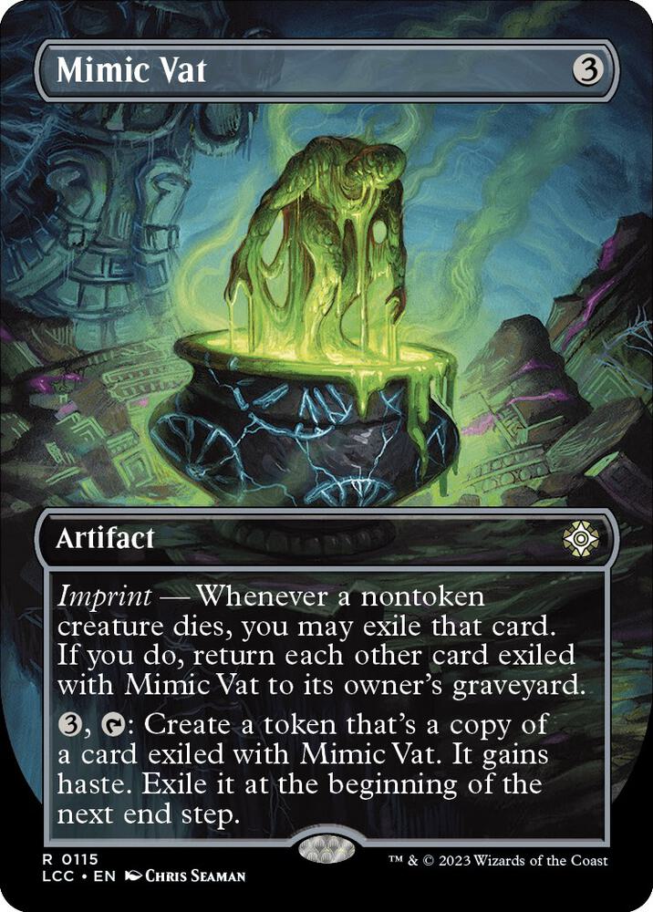 Mimic Vat (Borderless) 115 card from Commander: The Lost Caverns of Ixalan